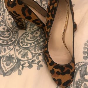 Leopard calf hair heels!
